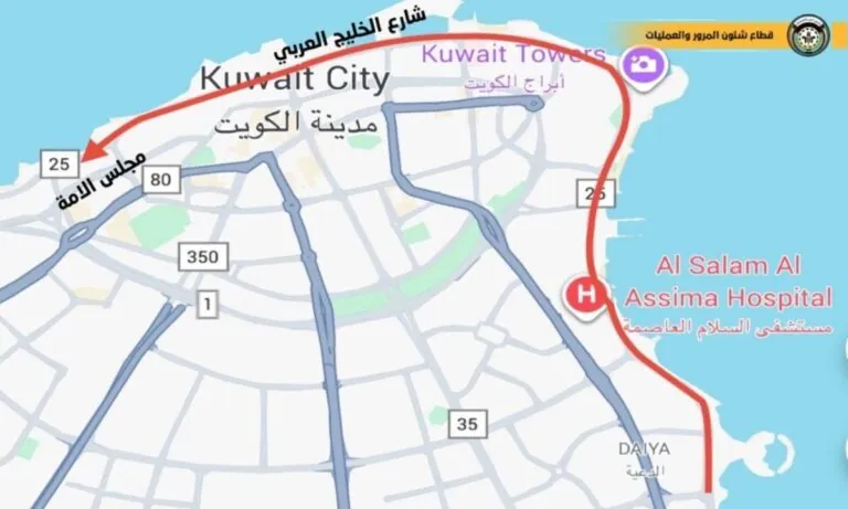 'المرور':-إغلاق-شارع-الخليج-باتجاه-واحد-فجر-الغد