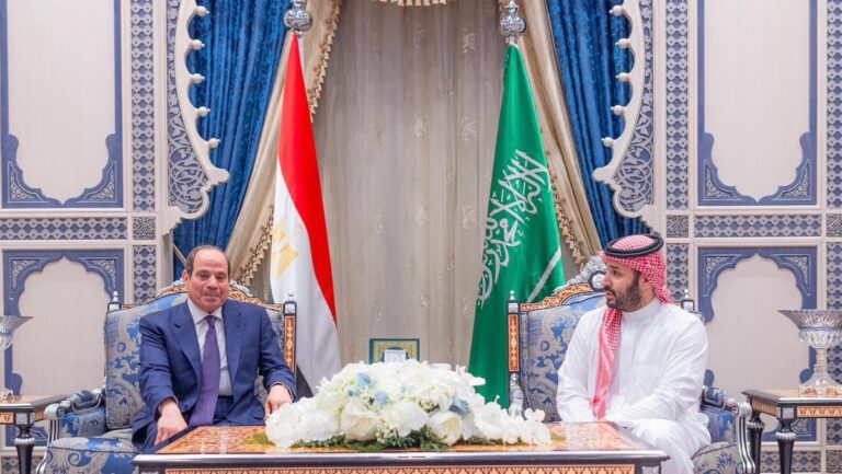 ولي العهد السعودي والرئيس المصري: تكرار الهجمات الإيرانية العدائية على دول الخليج تصعيد خطير يهدد أمن المنطقة واستقرارها