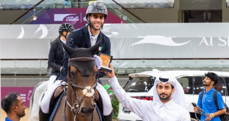 فارسان كويتيان يحققان المركز الثالث في منافسات كأس الشقب للفروسية بقطر