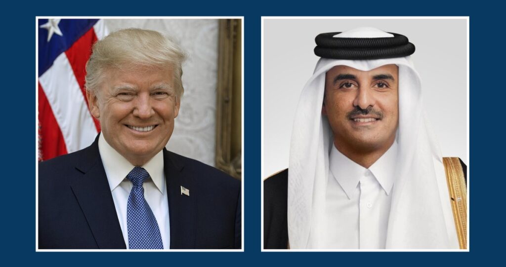 أمير-قطر-يبحث-والرئيس-الأميركي-مستجدات-وقف-إطلاق-النار-مع-إيران-وتداعيات-الأوضاع-على-أمن-الملاحة-البحرية