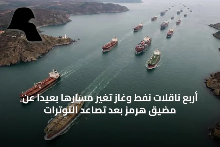 أربع ناقلات نفط وغاز تغير مسارها بعيداً عن مضيق هرمز بعد تصاعد التوترات
