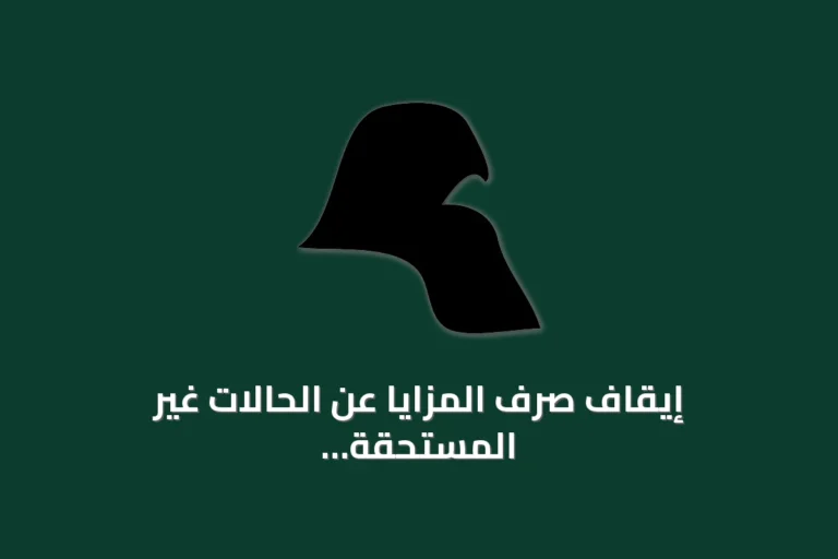 إيقاف صرف المزايا عن الحالات غير المستحقة لرعاية المعاق