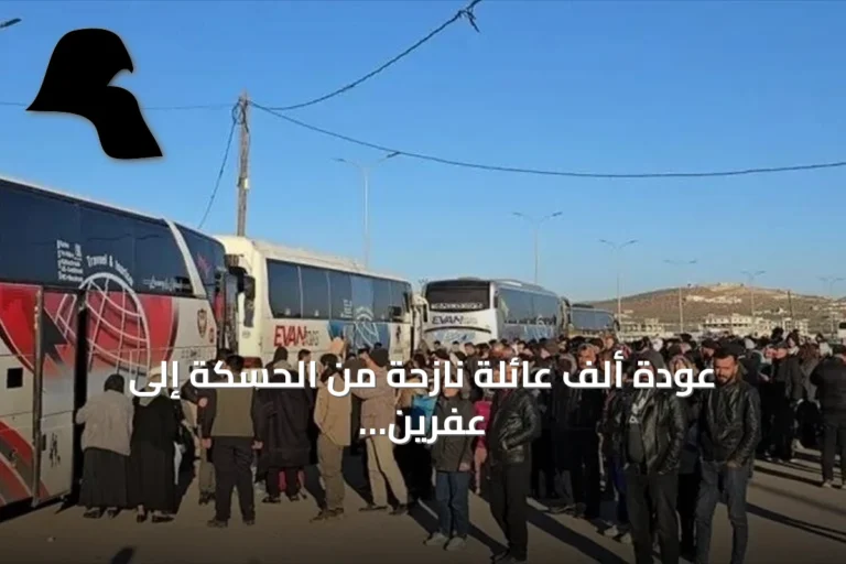 عودة ألف عائلة نازحة من الحسكة إلى عفرين تكمل موجة العودة إلى المنطقة
