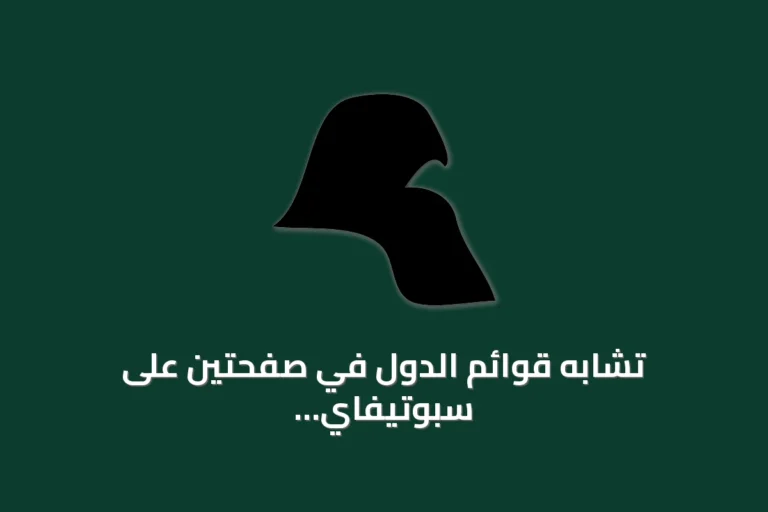 تشابه قوائم الدول في صفحتين على سبوتيفاي وإشعارين بحقوق النشر distinct