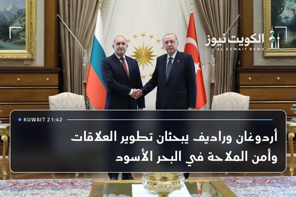 أردوغان وراديف يبحثان تطوير العلاقات وأمن الملاحة في البحر الأسود