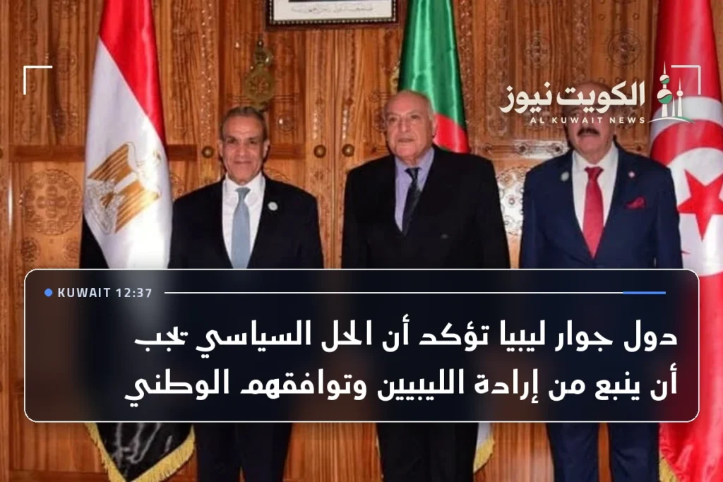 دول جوار ليبيا تؤكد أن الحل السياسي يجب أن ينبع من إرادة الليبيين وتوافقهم الوطني